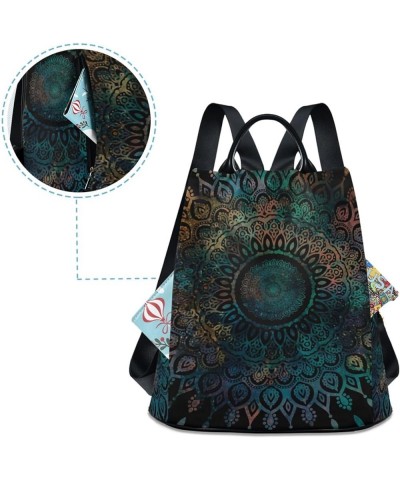 Women's Fashion Backpack Purses, Birds and Flowers Backpack Shoulder Bag for Women Mandala Boho Vintage $19.60 Backpacks