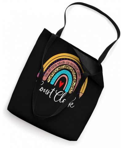 Court Clerk Rainbow Leopard Legal Justice legitimate Tote Bag $13.19 Totes