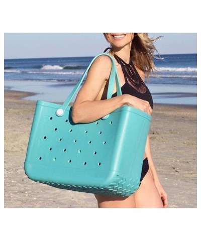 Rugged EVA Waterproof Beach Large Capacity Storage Bag Creative Sandroof Hole Handbag … (14.96 * 5.1 * 12.6, Blue) $35.68 Han...