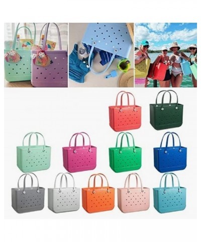 Rugged EVA Waterproof Beach Large Capacity Storage Bag Creative Sandroof Hole Handbag … (14.96 * 5.1 * 12.6, Blue) $35.68 Han...