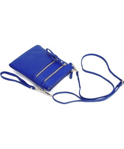 Women's Crossbody Bag Multi Zipper Pockets with Detachable Wristlet, Lightweight Travel Purse, Cell Phone Purses Royal Blue $...