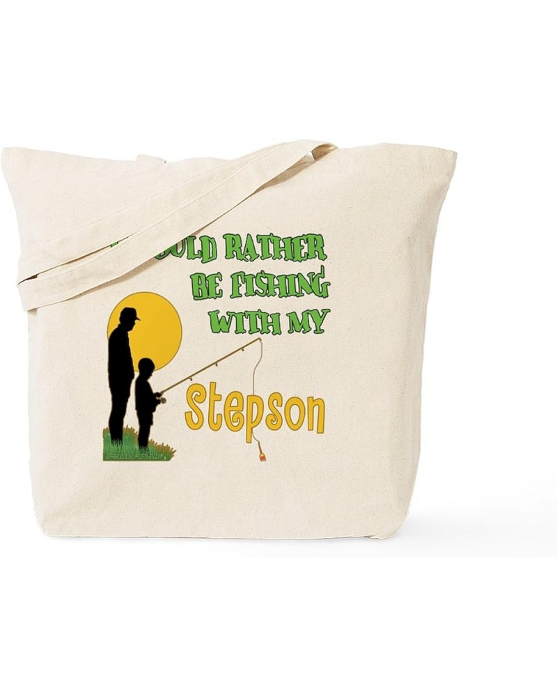 Fishing With Grandpa Tote Bag Natural Canvas Tote Bag, Cloth Shopping Bag Fishing With Stepson Tote Bag $9.11 Travel Gear