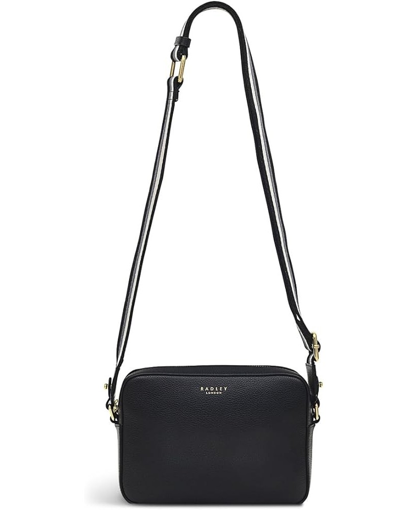 London Spitalfields Row - Faux Croc - Mini Zip Around Crossbody Black 2 $66.93 Crossbody Bags