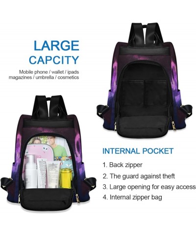 Constellation Aquarius Women Backpack Anti-theft Backpack Lightweight Travel Shoulder Bag Constellation Libra $24.23 Backpacks