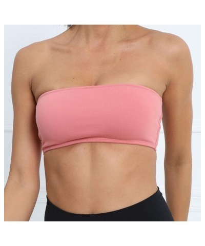 Women's Comfortable and Sexy New Sport Running Shockproof and Beautiful Back Yoga Thin Strapless Front Buckle Pink $9.56 Even...