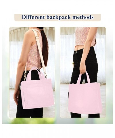 Dark Violet Corduroy Teacher Tote Bag Hobo Bag Womens Work Tote Small Crossbody Cute Pink $9.22 Totes