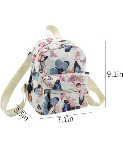 Women Mini Shoulder Bag Nylon Cute Purse Fashion Ladies Casual Satchel Travel Small Daypack for Woman Colorful Butterfly $12....