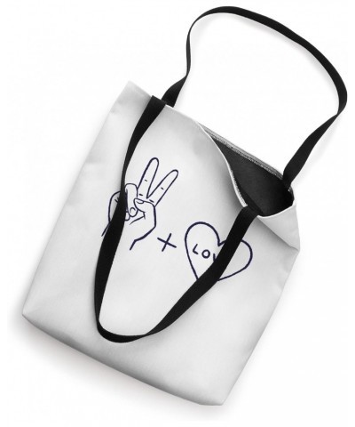 Peace and Love Peace Sign for Men and Women Tote Bag $10.21 Totes