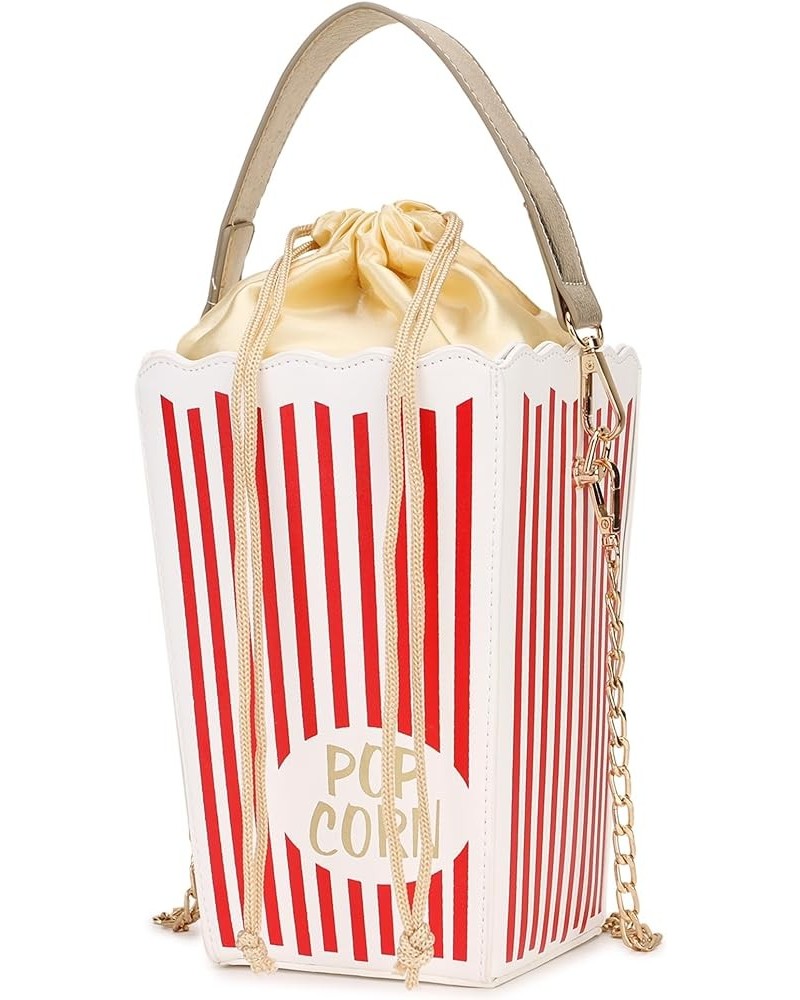 Novelty Fashion Women Crossbody Bag, Popcorn Box Style Clutch Bag for Girl Handbag Shoulder Bag Purse… Red a $17.04 Shoulder ...