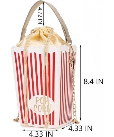 Novelty Fashion Women Crossbody Bag, Popcorn Box Style Clutch Bag for Girl Handbag Shoulder Bag Purse… Red a $17.04 Shoulder ...