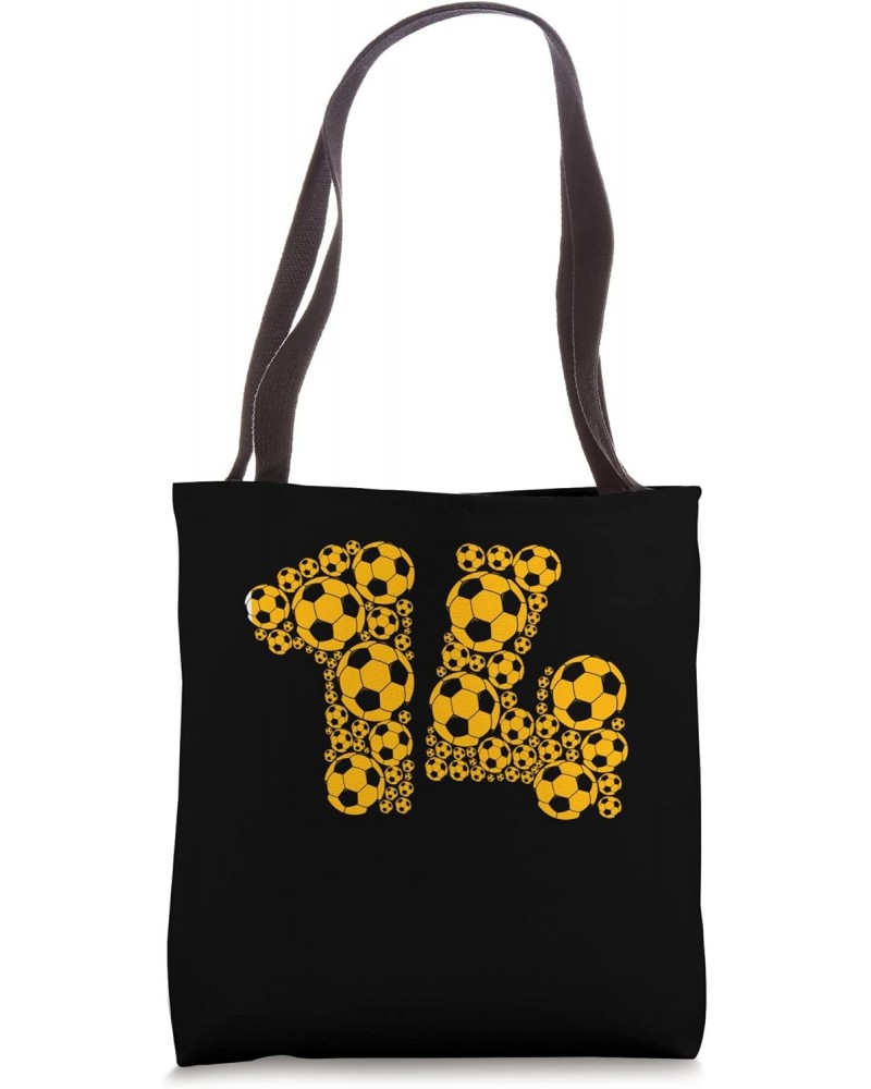 Graphic Soccer 14th Birthday Boys 14 Years Tote Bag $13.44 Totes