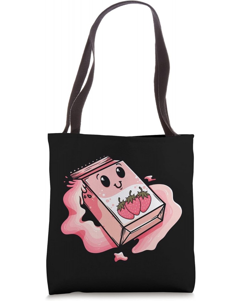 Cute Kawaii Strawberry Milk Tote Bag $13.50 Totes