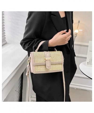 Straw Crossbody Bags for Women, Summer Straw Purses and Handbags Shoulder Clutch Bag for Vacation (Beige) A-khaki $24.77 Totes