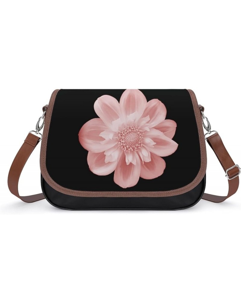 Printed Crossbody Bag Shoulder Bag PU Leather Women's Designer Satchels Colorful Chrysanthemum Sunflower Color8 $26.99 Crossb...