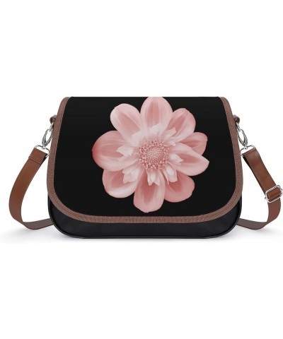 Printed Crossbody Bag Shoulder Bag PU Leather Women's Designer Satchels Colorful Chrysanthemum Sunflower Color8 $26.99 Crossb...