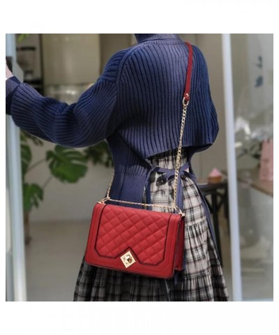 Women Leather Chain Crossbody Bags For Women Handbags Shoulder Bags Messenger Bags Female Green $25.08 Shoulder Bags