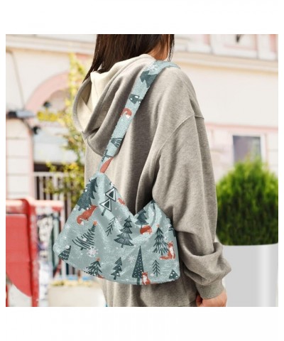 Tote Handbags for Women Ultra Soft Fluffy Shoulder Bag with Zipper Fashion Durable Messenger Bag Color-a008 $11.00 Totes