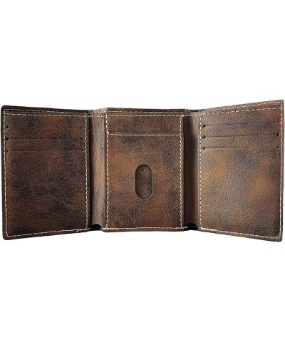 Galvin Irish Coat of Arms Rustic Leather Wallet $12.28 Wallets