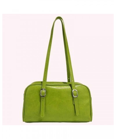 PU Leather Fashion Sling Bag Large Capacity Women Daily Shoulder Bag Solid Color Stylish Underarm Bags Adjustable Stra Green ...