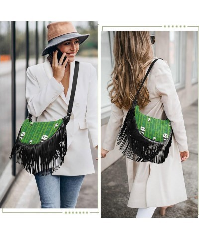 Women's Crossbody Handbags, Summer Watermelon Pink Tassel Shoulder Bags Leisure Purse Women's Hobo Handbag Cute Panda Green B...