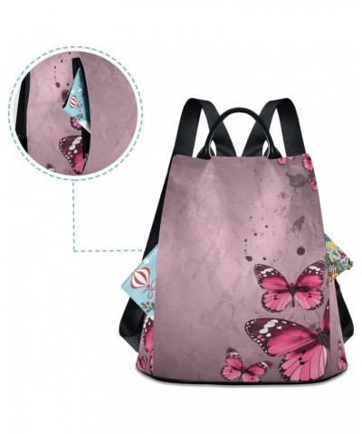 Backpack Purse for Women Fashion Travel Anti-theft Butterfly Retro Vintage Daypack Casual Shoulder Bag Medium Size $24.36 Bac...