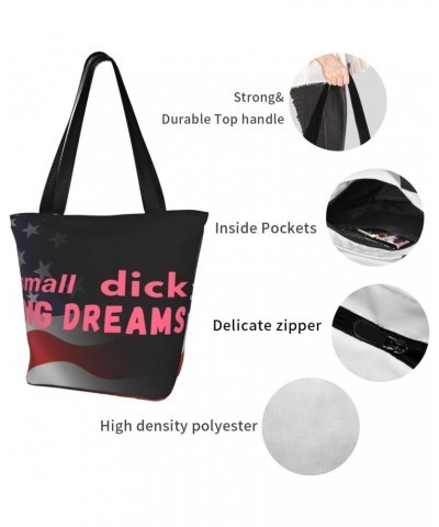 Small Dick Big Dreams Fashion Shoulder Bag Large Capacity For Man Or Woman $16.54 Totes