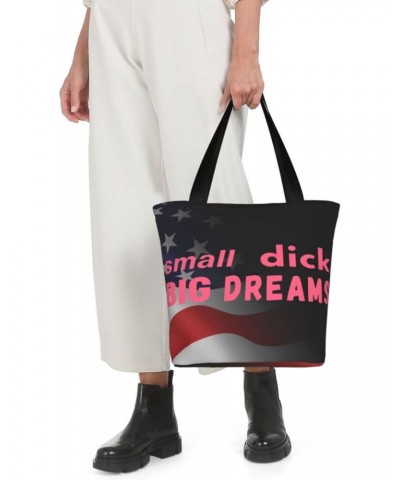 Small Dick Big Dreams Fashion Shoulder Bag Large Capacity For Man Or Woman $16.54 Totes