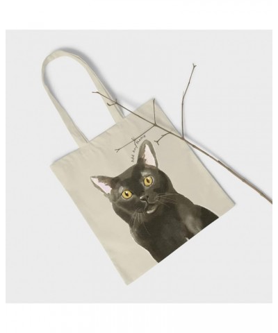 Personalised Cat Portrait Tote Bag - Pick a Breed & Add a Name - Custom Pet Owner Gift Bombay $14.36 Totes