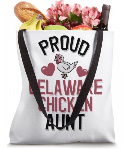 Proud Delaware Chicken Aunt Cute Delaware Chicken Family Tote Bag $14.24 Totes