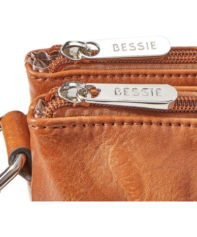 Classic Zipper Crossbody Bag Tan $20.11 Crossbody Bags