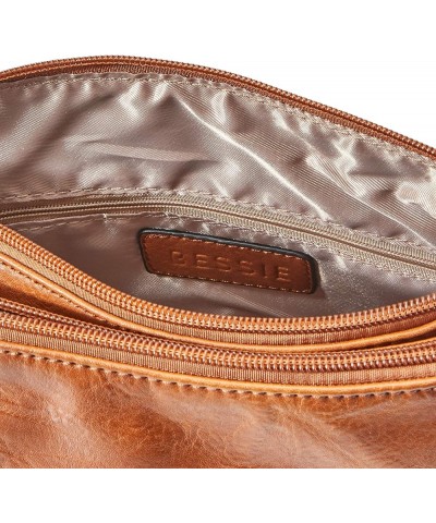 Classic Zipper Crossbody Bag Tan $20.11 Crossbody Bags