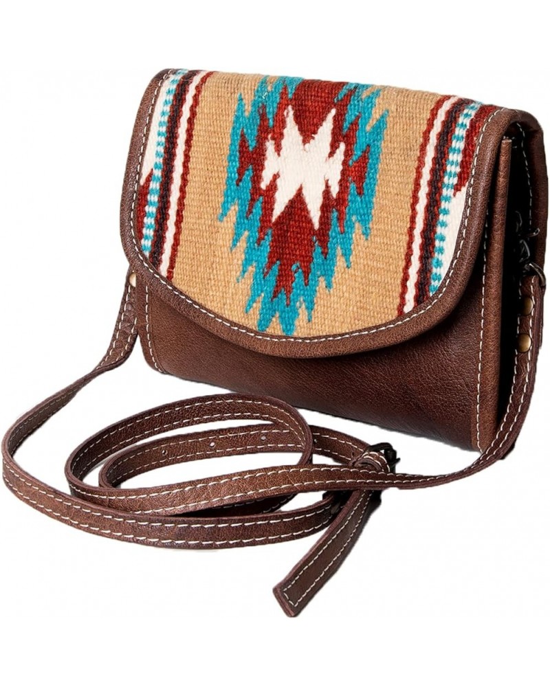 Western Leather Shoulder Bag for Women - Crossbody Purse Boho Handbag Tan $40.05 Shoulder Bags