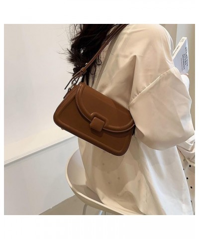 Small Shoulder Bag for women Trendy Crossbody Bag Vegan Leather Hobo Purse Handbags Clutch Tote Designer Underarm Bag Brown0 ...