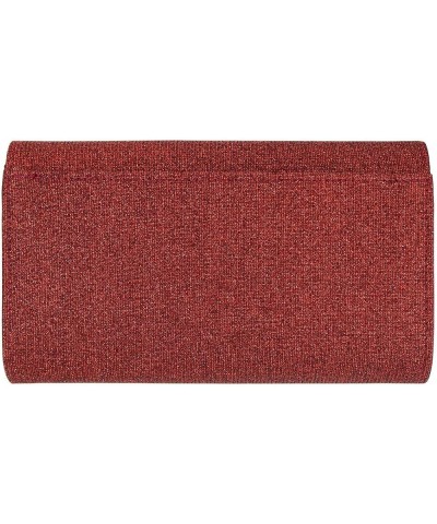 Premium Glitter Mesh Clutch Evening Bag Handbag Burgundy $9.65 Evening Bags