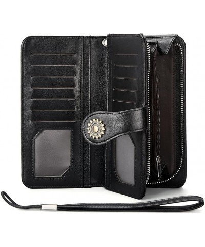 Hobo Handbags for Women and RFID Blocking Womens Wallet Black $44.99 Hobo Bags