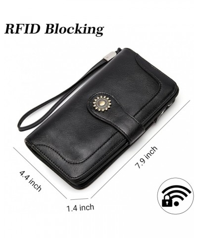 Hobo Handbags for Women and RFID Blocking Womens Wallet Black $44.99 Hobo Bags