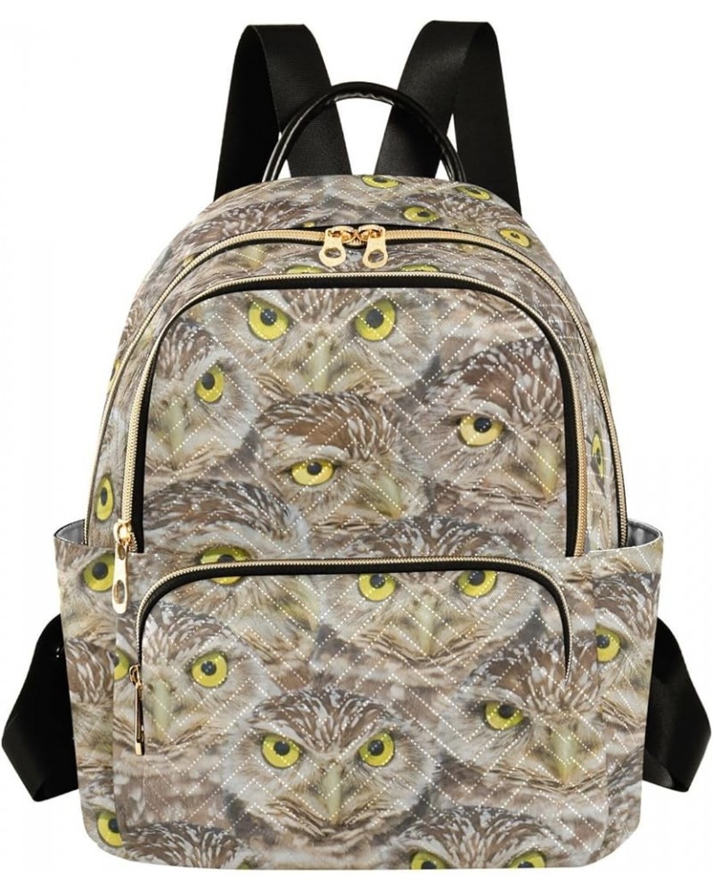 Burrowing Owls Head Backpack Purse for Women Anti-theft Small Fashion Travel Backpack for Lady Women Holiday Gifts,S Small $1...