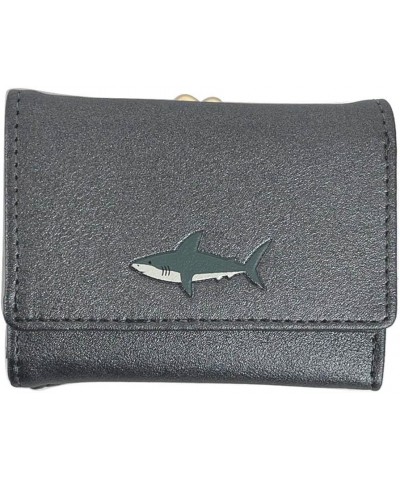 Household Goods, がま口折財布, Embossed Logo: Pink Shark / Black $20.81 Wallets