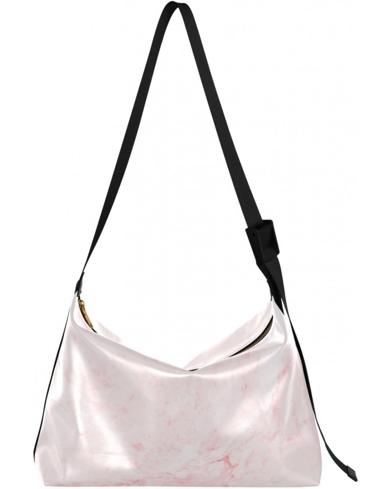 Rose Gold Marble Womens Tote Bag Leather Shoulder Bag For Women Men Large Hobo Cross Body Bags Handbag $17.33 Totes