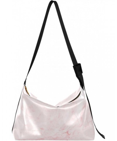 Rose Gold Marble Womens Tote Bag Leather Shoulder Bag For Women Men Large Hobo Cross Body Bags Handbag $17.33 Totes