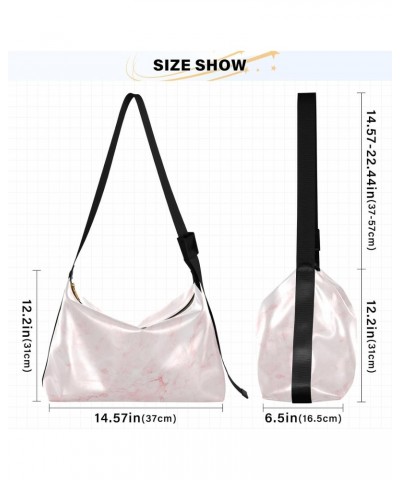 Rose Gold Marble Womens Tote Bag Leather Shoulder Bag For Women Men Large Hobo Cross Body Bags Handbag $17.33 Totes