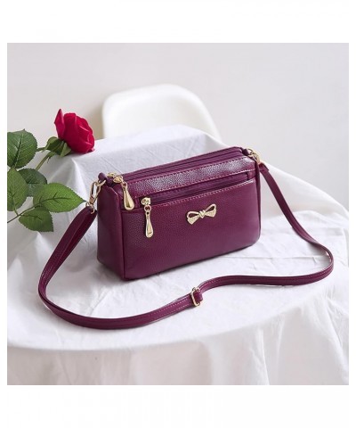 Ladies Crossbody Purses For Women Casual Adjustable Strap Shoulder Bag Small Shoulder Bag for Men Purple $5.69 Shoulder Bags