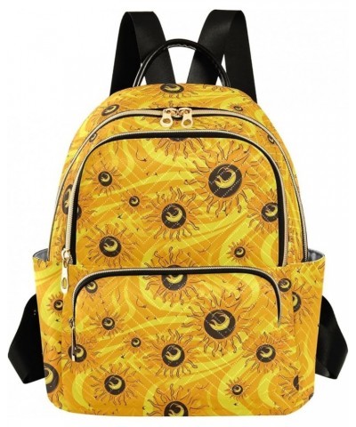 Cartoon Yellow Sun Fashion Backpack Purse for Women, Casual Daypacks, Ladies Gift for Traveling Hiking Multicolor Medium $13....