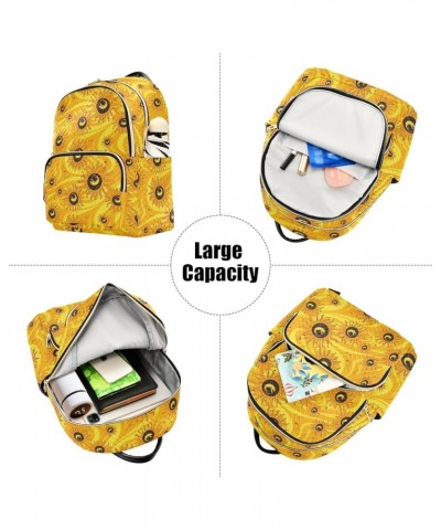 Cartoon Yellow Sun Fashion Backpack Purse for Women, Casual Daypacks, Ladies Gift for Traveling Hiking Multicolor Medium $13....