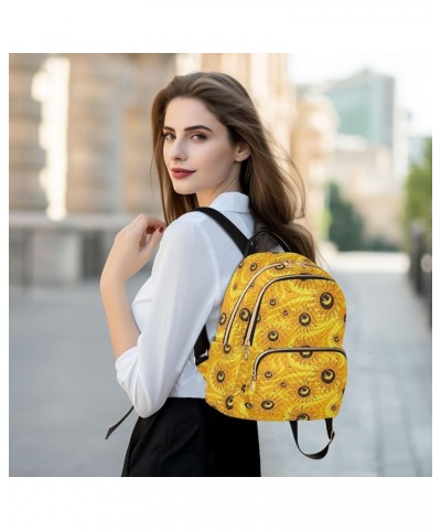 Cartoon Yellow Sun Fashion Backpack Purse for Women, Casual Daypacks, Ladies Gift for Traveling Hiking Multicolor Medium $13....