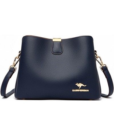 Women Shoulder HandBags Crossbody Bags For Female Leather Designer Purses Handbag Women's Messenger Bag 5222 Deep Blue $16.21...