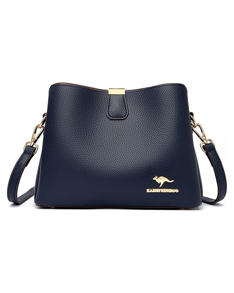 Women Shoulder HandBags Crossbody Bags For Female Leather Designer Purses Handbag Women's Messenger Bag 5222 Deep Blue $16.21...