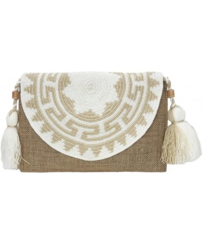 Wayuu wallet type envelope 100% Colombian handmade, casual wallet Unique design, variety of styles and colors Mo-beige-white-...