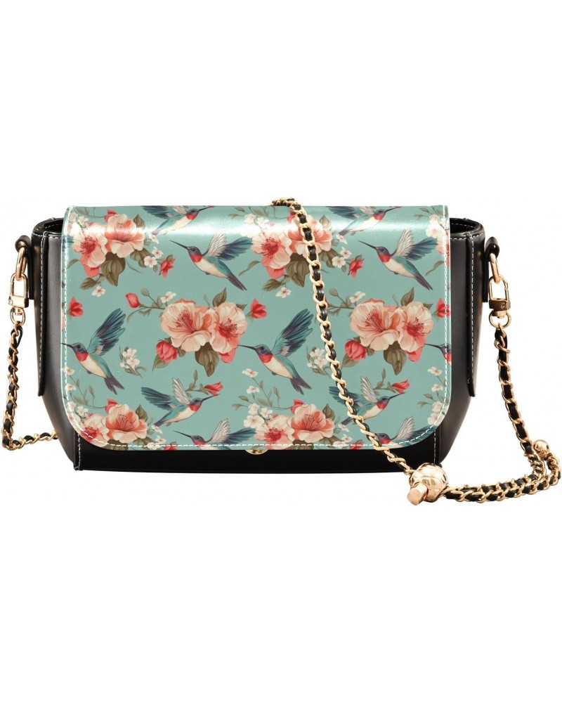 Woodpecker Flower Pattern Women's Crossbody Handbags,Women's Shoulder Handbag Purse with PU Leather $19.20 Crossbody Bags