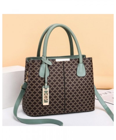 Shoulder Bags for Women PU Leather Handbags for Women Tote Bags for Women Top Handle Bags for Women Green $17.48 Totes